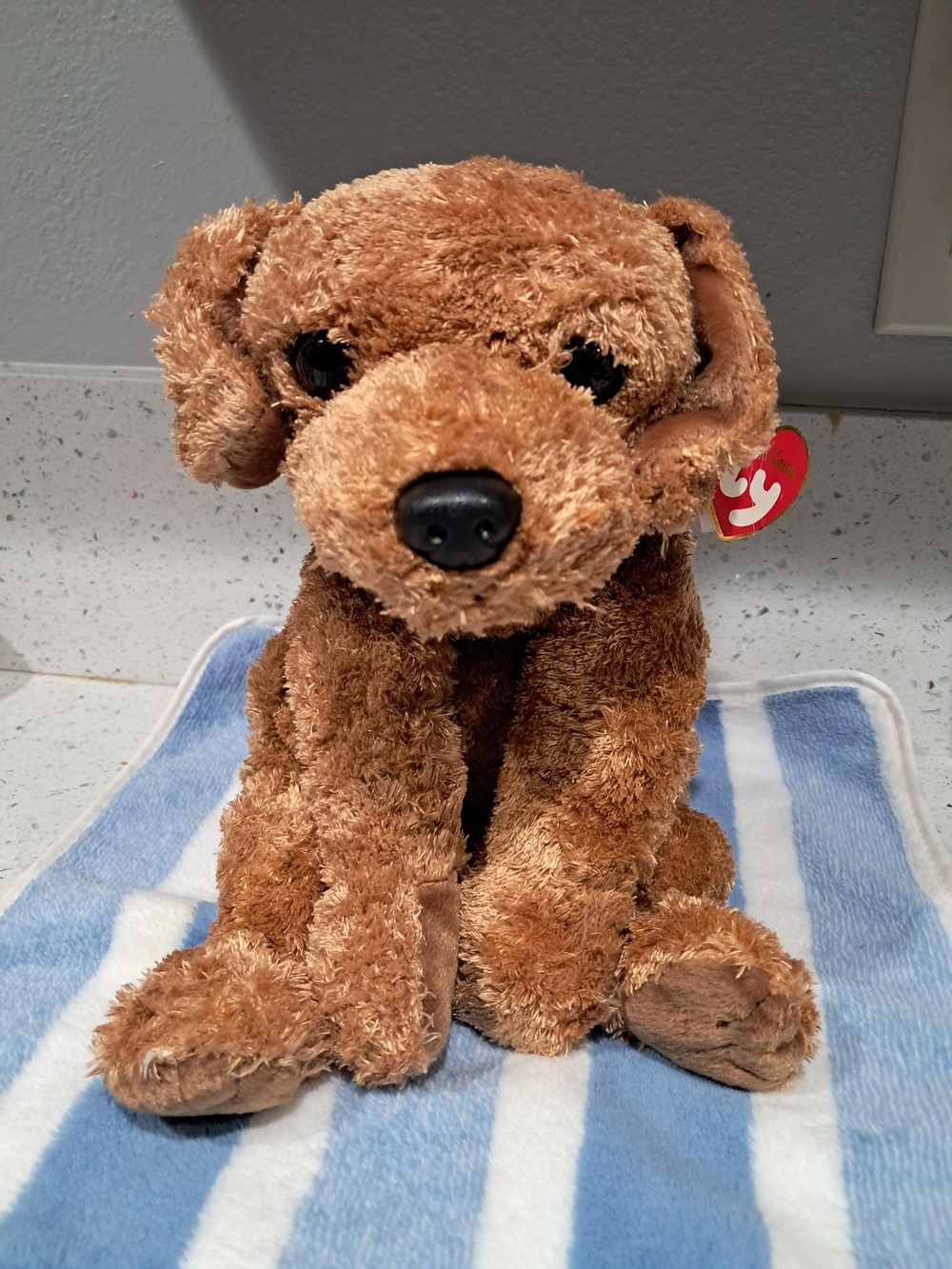 Ty Brown Plush Puppy Dog - Soft Brown Stuffed Animal